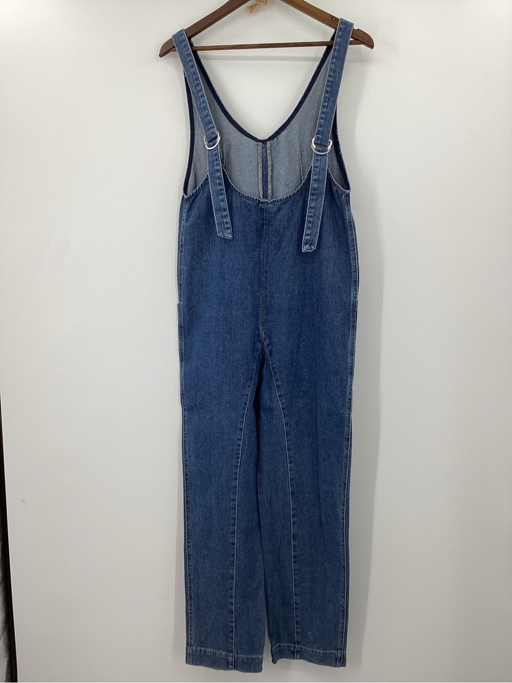 Happily Grey Denim Jumpsuit Overalls in Medium Blue - Picture 3 of 11